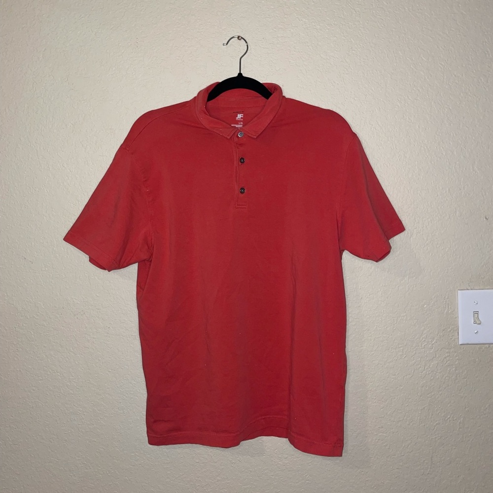 jf j.ferrar red polo shirt